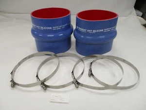TRIDENT SINGLE HUMP 8" MARINE WET EXHAUST HOSE BELLOW (SET 2) BLUE 272V8000 BOAT - Bild 1 von 3
