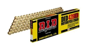 Kawasaki KDX125 90-99 DID 428HD Gold Upgrade Chain 428 x 132 Links - Picture 1 of 3