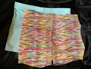 Girls Cat &Jack Spandex biker under dress woekout sports Shorts lot of 2 Sz L - Picture 1 of 5