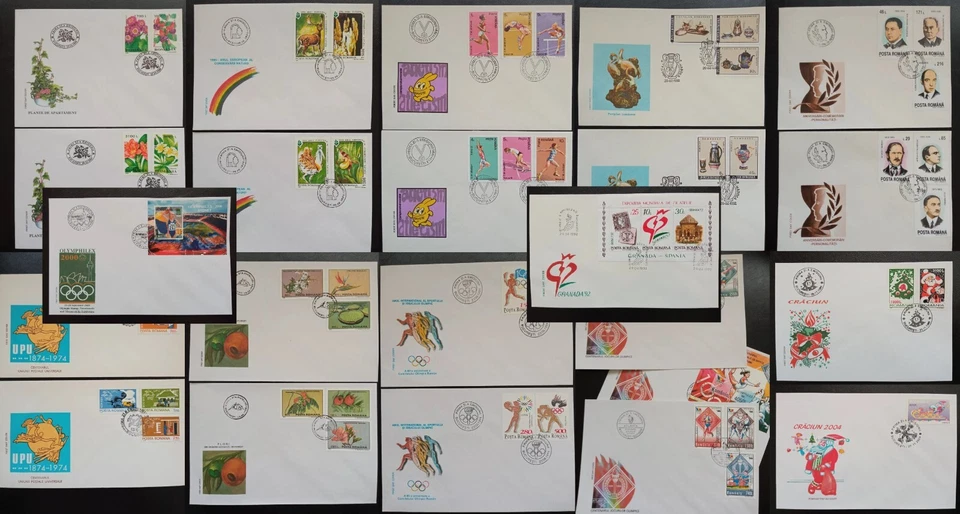 Different ROMANIA FDC, Stamp Covers, mostly 1985-2005 — 第 1/1 张图片