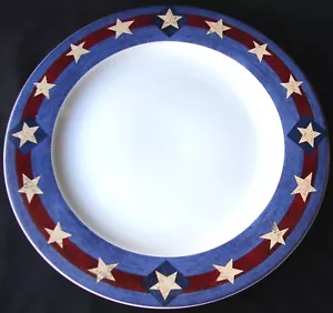 SAKURA WARREN KIMBLE SPIRIT OF THE FLAG CHOP PLATE SERVING PLATTER 12 1/2" - Imagen 1 de 2