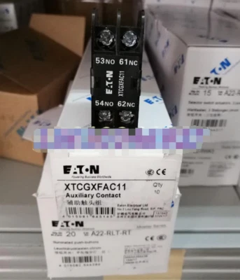 1PCS New Eaton Moeller XTCGXFAC11 Auxiliary Contact ,1NO+1NC Brand - Image 1 of 2