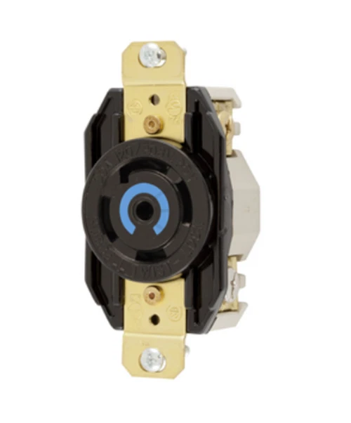 Hubbell HBL2810 Twist Locking Flush Receptacle 30A 120/208V 4P 5W L21-30R - Image 1 of 1