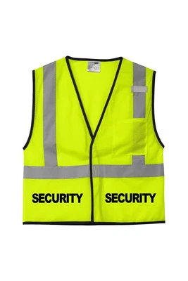 Chaleco Guardia Seguridad Alta Visibilidad Seguridad Bolsillo Frontal ANSI 07 Clase 2 Foto 1 de 2