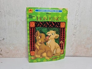 1994 Golden Book Walt Disney The Lion King Coloring Book Unused - Imagen 1 de 4