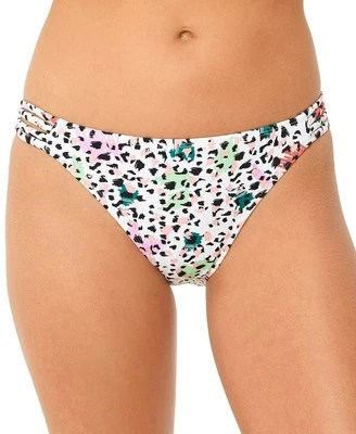 Bikini Swim Bottoms Hipster White Animal Print Size Medium SALT+COVE - NWT - Image 1 of 2