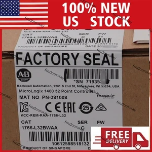 New Factory Sealed AB 1766-L32BWAA SER C MicroLogix 1400 32 Point Controller US - Picture 1 of 3