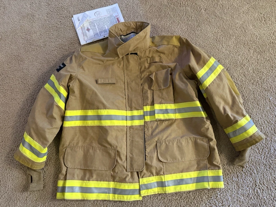 CHAQUETA ISODRI JANESVILLE FIRE FIGHTING BUNKER GEAR LIONS 54R Foto 1 de 4