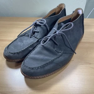 Clark’s Herren Saltash Mittel Dunkelgrau Nubuk Wildleder Stiefel Chukka Größe 10 - Bild 1 von 8