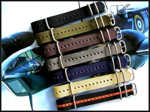 NATO G10 ® UTC Heavy Ballistic Nylon Military RAF watchband strap Bond IW SUISSE - Picture 1 of 12