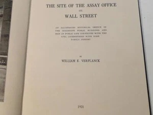 The Site of the Assay Office on Wall Street - William E. Verplanck 1921 Signed - Picture 1 of 8