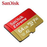 Sandisk 64GB Extreme A2 microSDXC card C10 UHS-I U3 V30 up to 160MB/s SDSQXA2