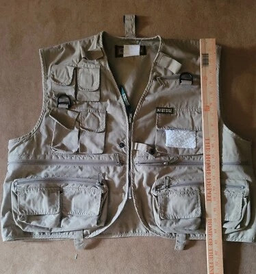 Remington Multi-Pocket Tan Khaki Full Zip Hunting Vest Mens Large - Image 1 of 4