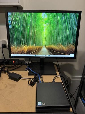 HP USFF PC With 24” Monitor,keyboard & Mouse (Core I5/8GB RAM/256GB NVMe SSD) - image 1 of 4