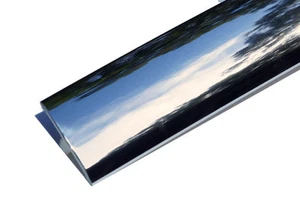 20ft of 1/2" Metallic Chrome Plastic T-Molding for Arcade Game, MAME, Cabinets - Picture 1 of 2