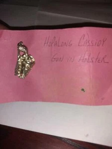 Vintage Hopalong Cassidy Collectible Pistol Chain Holster Brooch Pin - Picture 1 of 5