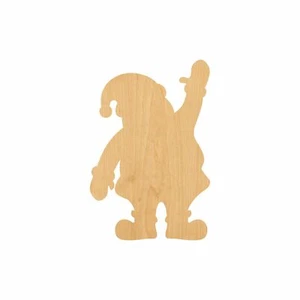 Santa Claus Laser Cut Out Wood Shape Craft Supply - Picture 1 of 3