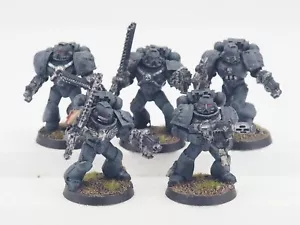 GW 40K MARINES DE ASALTO MARINES ESPACIALES X 5. PINTADO. AZUL 1646 - Imagen 1 de 7