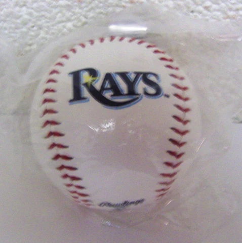 1 Tampa Bay Rays Team Logo Ball MLB Baseball Rawlings Cover
