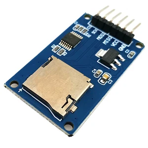 Módulo Lector de Tarjetas Micro SD 6 Terminales SPI Pinout Microcontrolador Datos de Archivo - Imagen 1 de 6