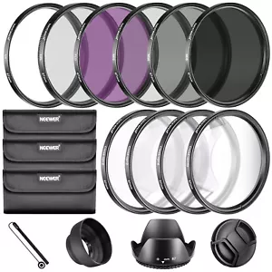 Neewer 67MM Complete Lens Filter Accessory Kit for Lenses with 67MM Filter Size - Picture 1 of 6