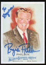 Regis Philbin #277 signed autograph auto 2010 Topps Allen & Ginter's Card