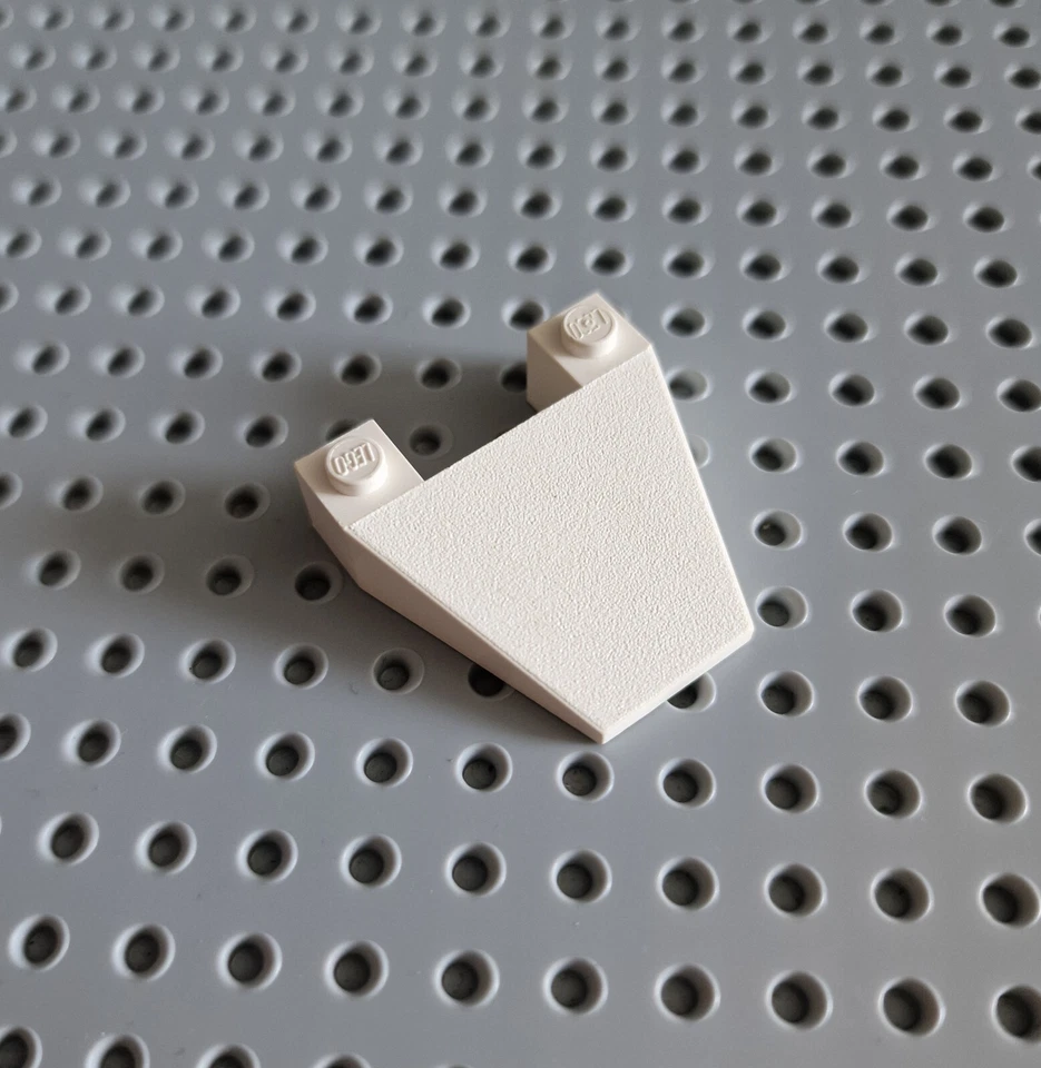 LEGO Keilstein Schrägstein weiß 1 stk white slop Wedge 4858 A027 - Bild 1 von 1