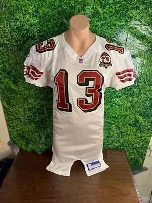 Camiseta deportiva Baker Game 2006 San Francisco 49ers #13 parche 60 Reebok blanca talla 44 Foto 1 de 4