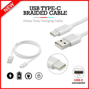 B2G1 Free USB Type-C 10FT Braided Cable Cord for LG Harmony 4 /Wing/K51/K92/Q70 - Picture 1 of 5