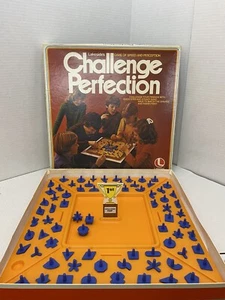 Challenge Perfection Vintage Board Game Lakeside 1978 Missing 1 But Has 3 Extra - Picture 1 of 7