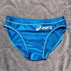 Asics Competitive One Piece Men Swimwear Turquoise Size S Blue Good Condition