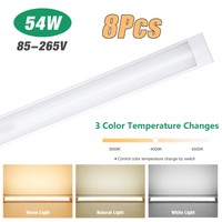 8X 120CM Dimmbar LED Feuchtraumlampe Röhre Tube Garage Deckenleuchte Lichtleiste