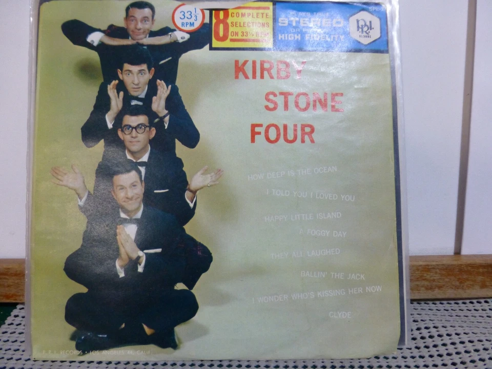 KIRBY STONE FOUR HOW DEEP IS THE OCEAN / A FOGGY DAY / 8 SONGS   NEAR MINT - Image 1 of 1