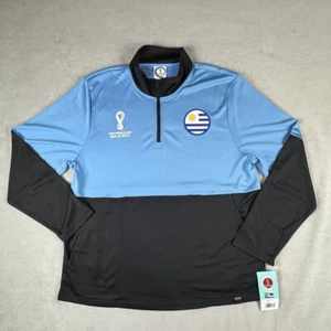 Uruguay 1/4 Zip Track Jacket Mens Extra Large Blue Qatar 2022 FIFA World Cup - Picture 1 of 15