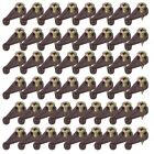 50Set 1 Inch Plastic Glass Retainer Clips Kit For 4Mm Thick Glass Brown