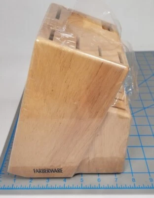 Soporte de almacenamiento de bloque de cuchillos de madera Farberware 13 ranuras Foto 1 de 4