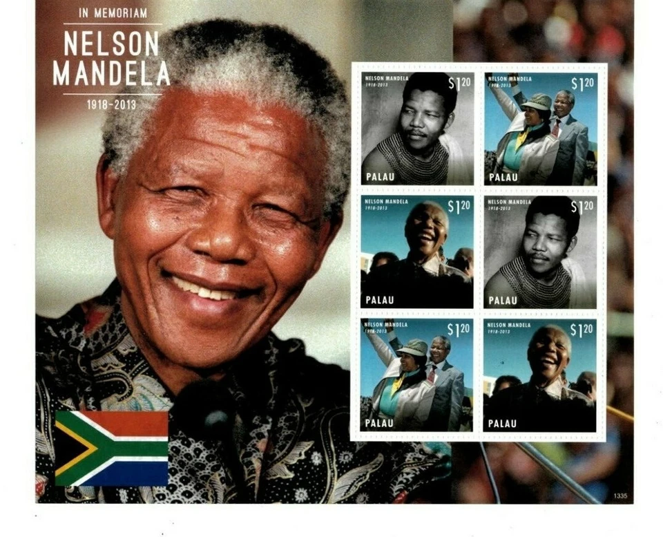 Palau - 2013 - President Nelson Mandela In Memoriam - Sheet of Six - MNH - Image 1 of 1