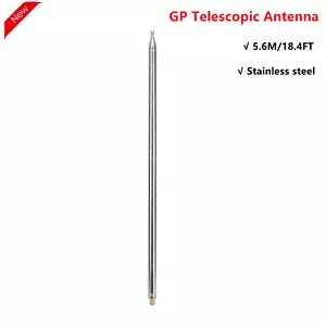 Antenna telescopica 5,6 m/18,4 ft gp per antenna radio a onde corte prosciutto antenna Yagi - Foto 1 di 8