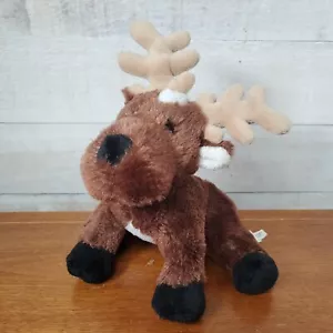 Ganz Reindeer Moose Elk Stuffed Plush Animal 9" Brown No Code - Picture 1 of 7