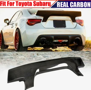 REAL CARBON Rear Trunk Spoiler Wing Fit For Toyota GT86 FR-S Subaru BRZ 2013-16 - Picture 1 of 15