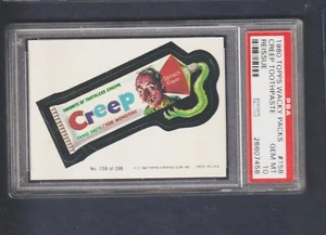 1980 Wacky Packages CREEP #158 Trading Card Sticker PSA 10 GEM MINT - Picture 1 of 2