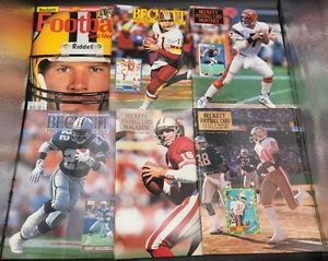 8 Ausgaben Beckett Football Card Monatszeitschrift 1990-1998 - Bild 1 von 9