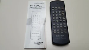 WORKING RADIO SHACK 5 IN 1 UNIVERSAL REMOTE CONTROL IS-1908 W/OWNERS MANUAL - Picture 1 of 2