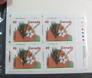 Canada Inscription  Block Stamp Scott# 1364 Apple (note)1991-98 MNH L530 - Picture 1 of 1