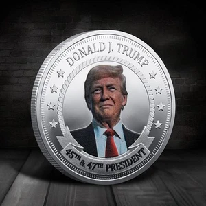 Moneta commemorativa 45° e 47° Presidente degli Stati Uniti Donald Trump argento - Foto 1 di 5