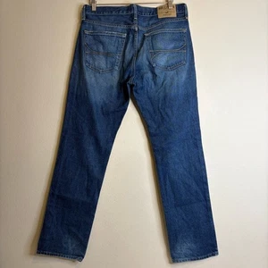 Hollister Slim Straight Men's Dark Wash Jeans Size 33x32 - Picture 1 of 11