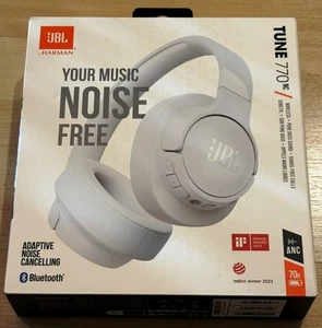 JBL Tune 770NC Wireless Adaptive Noise Cancelling Headphones, White NEW - Bild 1 von 2