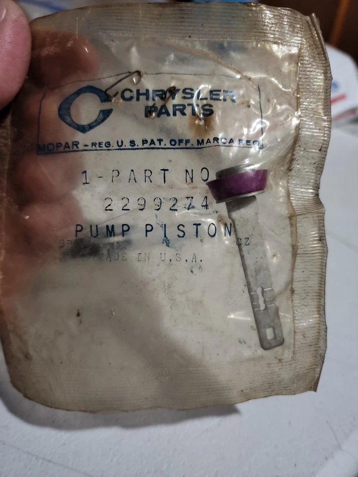 1963-65 Chrysler Plymouth Plunger, W/Rod, Pump 2299274 Passenger Car OEM MOPAR - Image 1 of 1