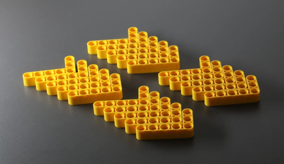 LEGO Technic: 20x Liftarm Modified Bent 3 x 5, gelb - Bild 1 von 1