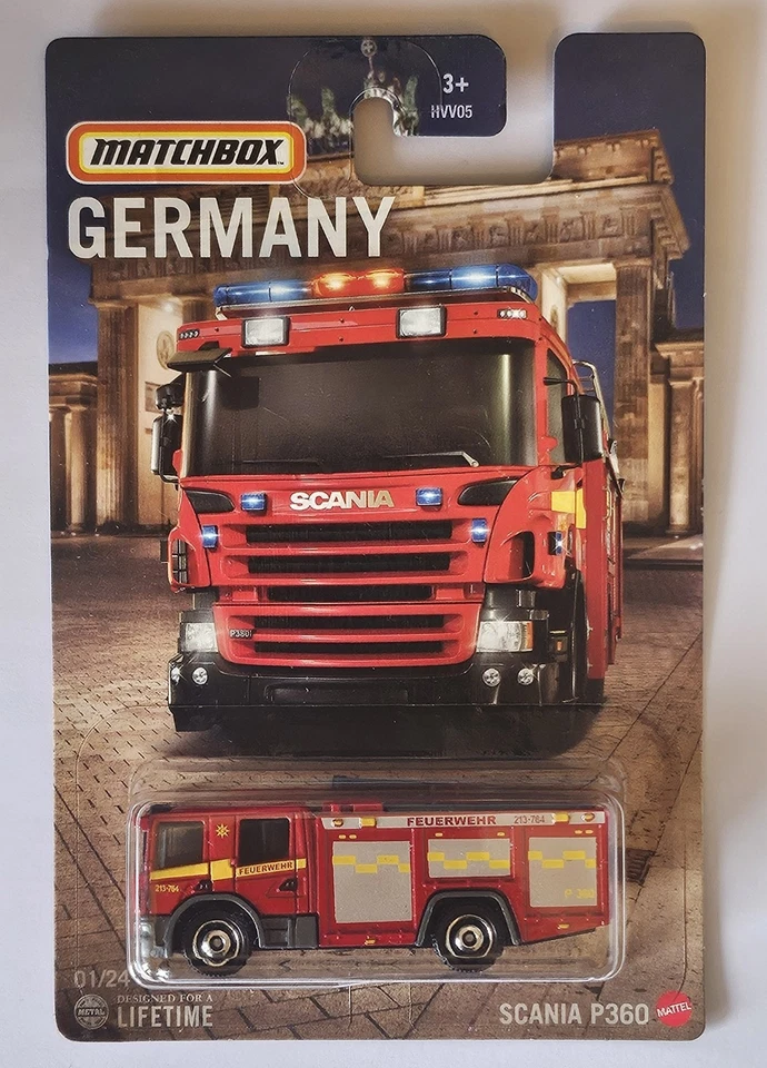 MATCHBOX 2024 SCANIA P360 CAMIÓN DE BOMBEROS ENVÍO GRATUITO EN CAJA  Foto 1 de 1